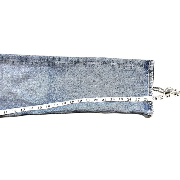 AGOLDE 90's High Rise Straight Leg Loose Fit Organic Cotton Jeans- Size 24 - Picture 13 of 15